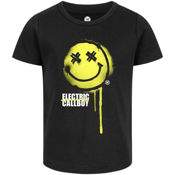 Electric Callboy (SpraySmiley) - Girly Shirt, schwarz, mehrfarbig, 140