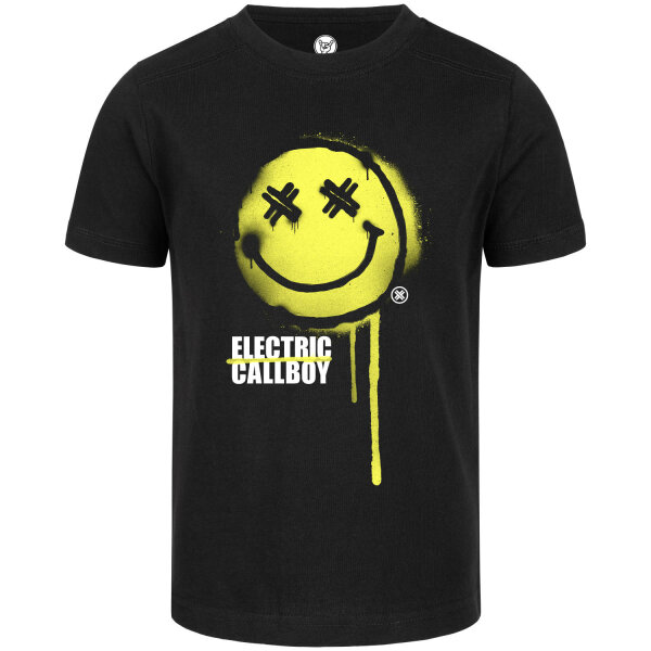 Electric Callboy (SpraySmiley) - Kinder T-Shirt, schwarz, mehrfarbig, 92