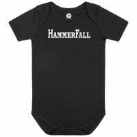 Hammerfall (Logo) - Baby bodysuit - black - white - 80/86