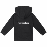 Hammerfall (Logo) - Baby Kapuzenjacke, schwarz, weiß, 80/86