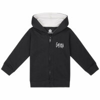 Gojira (Moon Phases) - Baby zip-hoody, black, white, 80/86