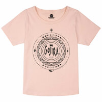 Gojira (Moon Phases) - Girly Shirt, hellrosa, schwarz, 152
