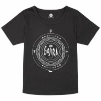 Gojira (Moon Phases) - Girly shirt, black, white, 140