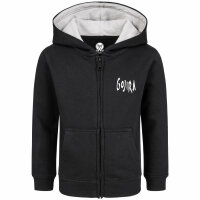 Gojira (Moon Phases) - Kids zip-hoody, black, white, 152