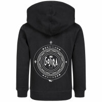 Gojira (Moon Phases) - Kids zip-hoody, black, white, 152