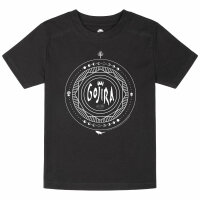 Gojira (Moon Phases) - Kinder T-Shirt, schwarz, weiß, 104