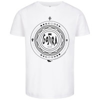 Gojira (Moon Phases) - Kinder T-Shirt, weiß, schwarz, 164