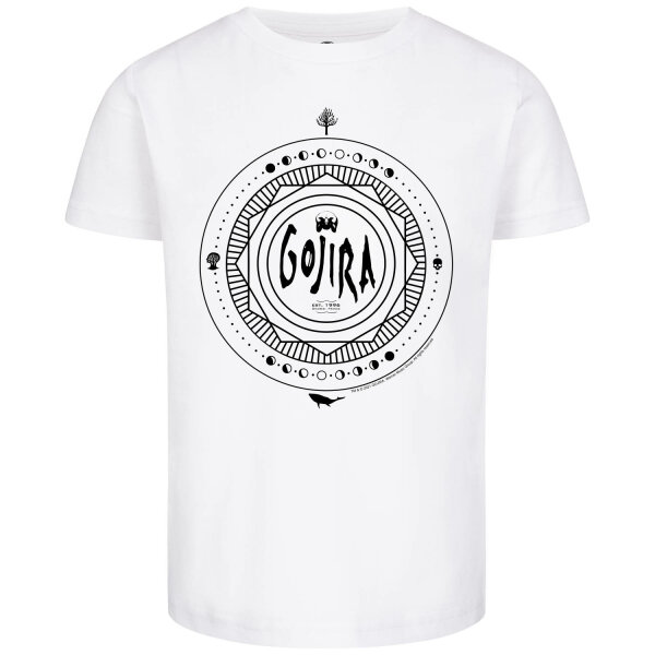 Gojira (Moon Phases) - Kids t-shirt, white, black, 92