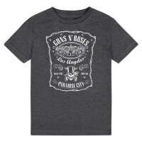 Guns n Roses (Paradise City) - Kinder T-Shirt, charcoal, weiß, 152