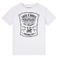 Guns n Roses (Paradise City) - Kinder T-Shirt, weiß, schwarz, 128