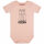 Hamburger Deern - Baby bodysuit, pale pink, black, 56/62