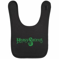 Heavysaurus (Logo) - Baby bib, black, green, one size