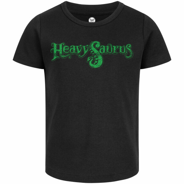Heavysaurus (Logo) - Girly Shirt, schwarz, grün, 140