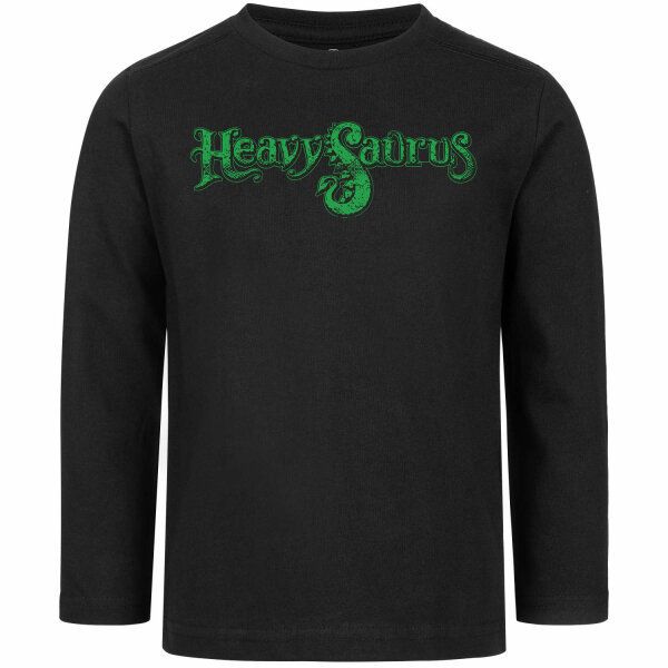 Heavysaurus (Logo) - Kinder Longsleeve, schwarz, grün, 104
