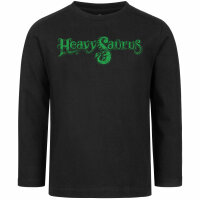 Heavysaurus (Logo) - Kids longsleeve - black - green - 140