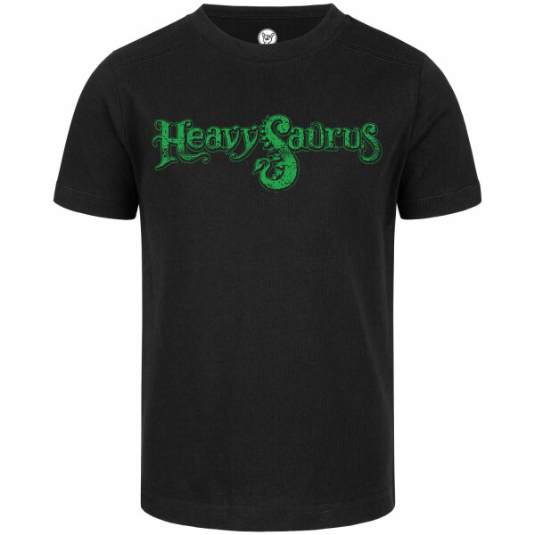 Heavysaurus (Logo) - Kinder T-Shirt, schwarz, grün, 140