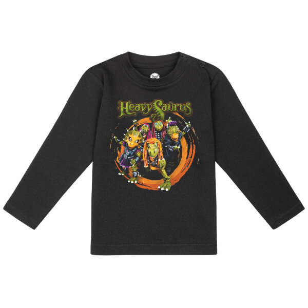 Heavysaurus (Rock n Rarr) - Baby longsleeve, black, multicolour, 80/86