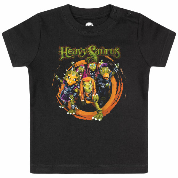 Heavysaurus (Rock n Rarr) - Baby T-Shirt, schwarz, mehrfarbig, 68/74