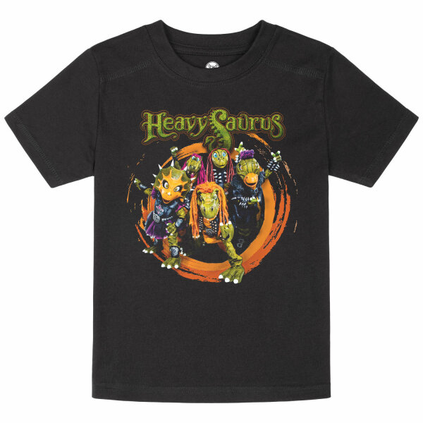 Heavysaurus (Rock n Rarr) - Kinder T-Shirt, schwarz, mehrfarbig, 104