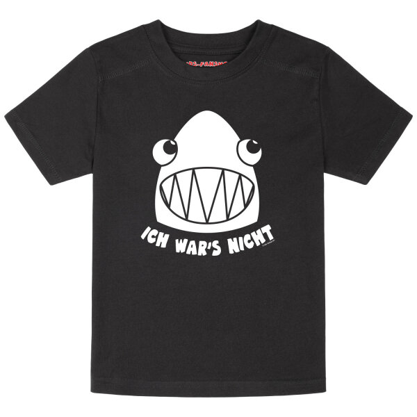 Ich wars nicht (Hai) - Kinder T-Shirt, schwarz, weiß, 104