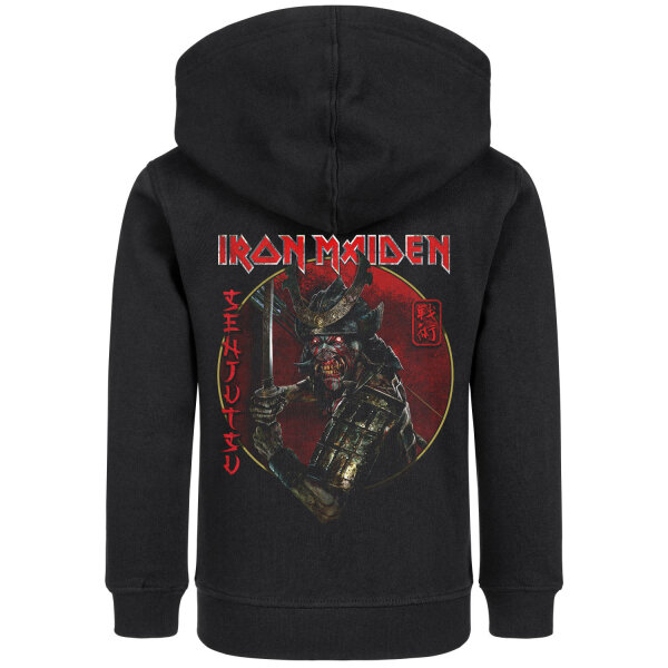 Iron Maiden (Senjutsu) - Kinder Kapuzenjacke, schwarz, mehrfarbig, 128