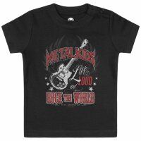 Live Loud - Baby T-Shirt, schwarz, mehrfarbig, 80/86