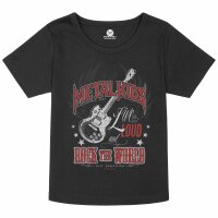 Live Loud - Girly Shirt, schwarz, mehrfarbig, 104