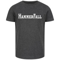 Hammerfall (Logo) - Kinder T-Shirt - charcoal -...