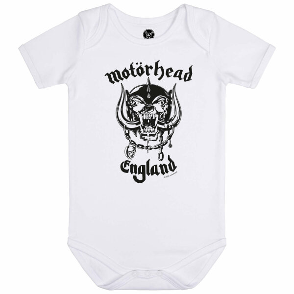 Motörhead (England: Stencil) - Baby bodysuit, white, black, 80/86