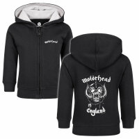 Motörhead (England: Stencil) - Baby zip-hoody, black, white, 56/62