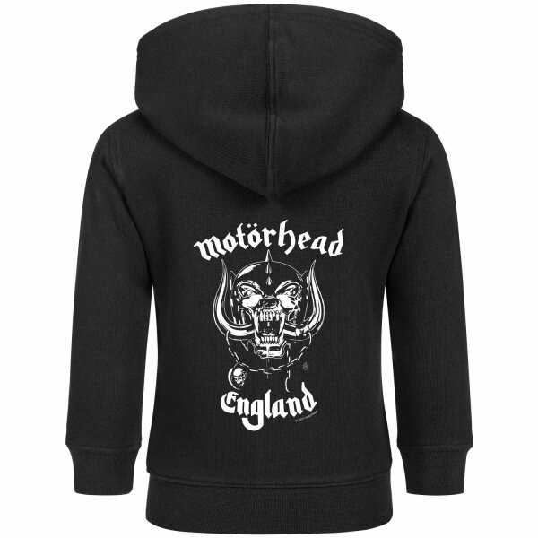 Motörhead (England: Stencil) - Baby Kapuzenjacke, schwarz, weiß, 80/86