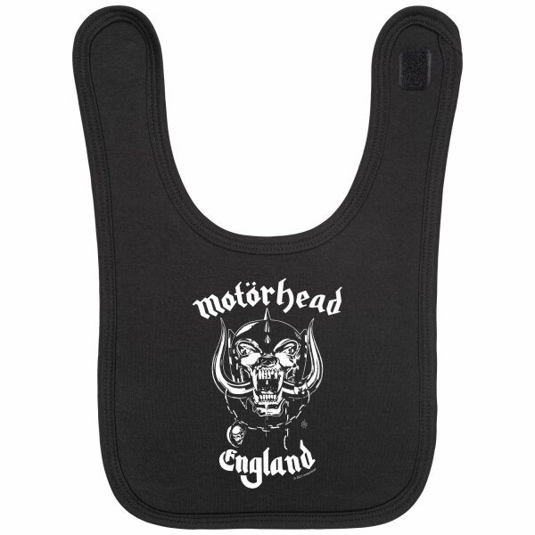 Motörhead (England: Stencil) - Baby Lätzchen, schwarz, weiß, one size