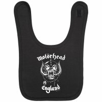 Motörhead (England: Stencil) - Baby Lätzchen, schwarz, weiß, one size
