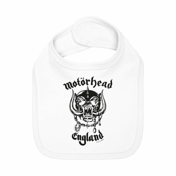 Motörhead (England: Stencil) - Baby bib, white, black, one size