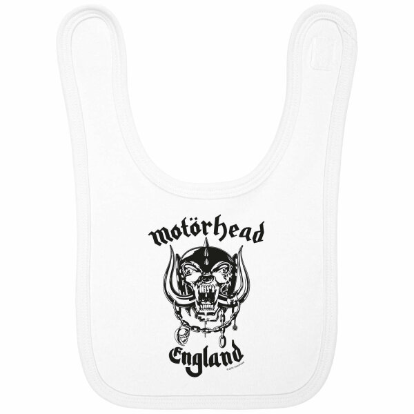 Motörhead (England: Stencil) - Baby bib, white, black, one size