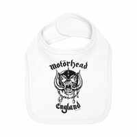 Motörhead (England: Stencil) - Baby bib, white,...