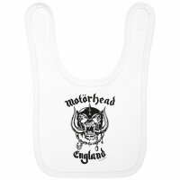 Motörhead (England: Stencil) - Baby Lätzchen, weiß, schwarz, one size