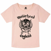 Motörhead (England: Stencil) - Girly Shirt, hellrosa, schwarz, 152