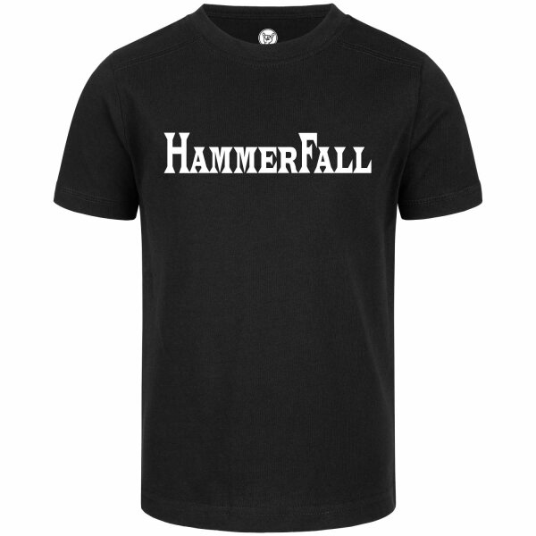 Hammerfall (Logo) - Kids t-shirt, black, white, 140