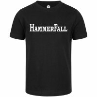 Hammerfall (Logo) - Kinder T-Shirt - schwarz - weiß...