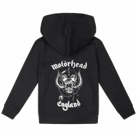 Motörhead (England: Stencil) - Kinder Kapuzenjacke, schwarz, weiß, 104