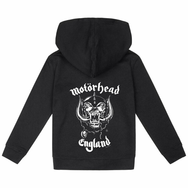 Motörhead (England: Stencil) - Kids zip-hoody, black, white, 128