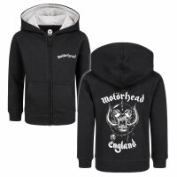 Motörhead (England: Stencil) - Kids zip-hoody, black, white, 140
