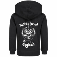Motörhead (England: Stencil) - Kids zip-hoody, black, white, 152