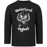 Motörhead (England: Stencil) - Kids longsleeve, black, white, 152
