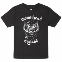 Motörhead (England: Stencil) - Kinder T-Shirt, schwarz, weiß, 140
