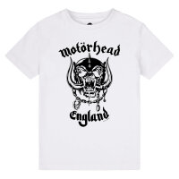 Motörhead (England: Stencil) - Kinder T-Shirt, weiß, schwarz, 116