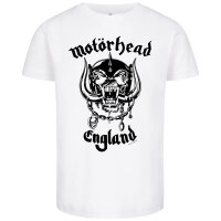 Motörhead (England: Stencil) - Kinder T-Shirt, weiß, schwarz, 152