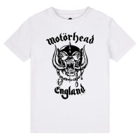 Motörhead (England: Stencil) - Kinder T-Shirt, weiß, schwarz, 152