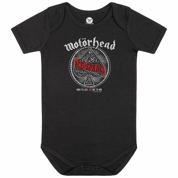 Motörhead (Red Banner) - Baby bodysuit, black, multicolour, 80/86